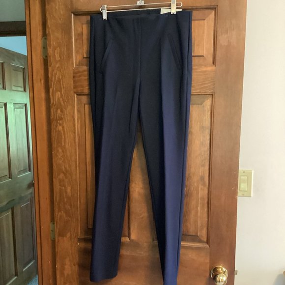 Ladies Chico's NWT Size 0R (4-6) Blue So Slimming Full Length Pant - Picture 1 of 4